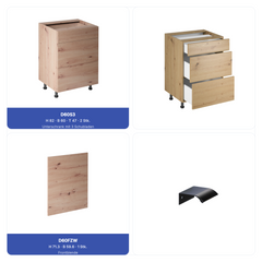 Küchenzeile - Langen KL16-M320 - Artisan Eiche