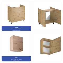 Küchenzeile - Langen KL16-M320 - Artisan Eiche