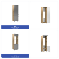 Küchenzeile - Langen KL18-M240 - Beige/ Matt