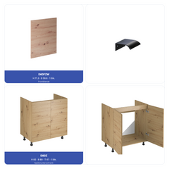 Küchenzeile - Langen KL19-M360 - Artisan Eiche