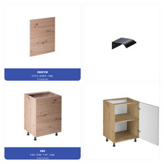 Küchenzeile - Langen KL17-M300 - Artisan Eiche