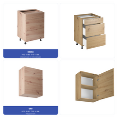 Küchenzeile - Langen KL17-M300 - Artisan Eiche