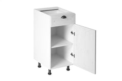 Unterschrank D40S1 - Provence - Weiß/Matt