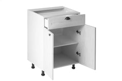 Unterschrank D60S1 -  Provence - Weiß/Matt