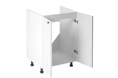 Spülenunterschrank D60Z -Provence - Weiß/Matt