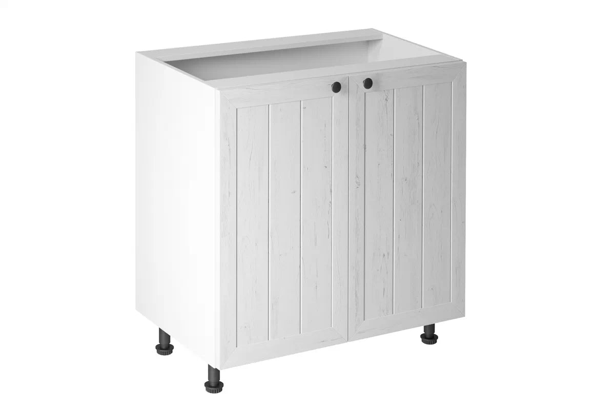 Unterschrank D80 - Provence - Weiß/Matt