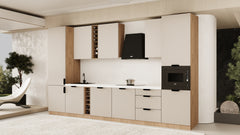 Küchenzeile - Sorento KS3-M375 -  Beige / Sonoma Eiche