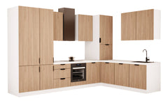 Winkelküche - Sorento KS4-M340 -  Sonoma Eiche / Weiß