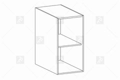 Hängeschrank G40S - Sycylia Weiß Creme - Perfekt für die Präsentation Ihrer Lieblingsstück.