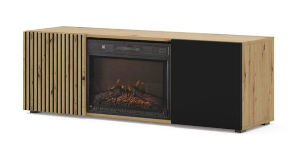 TV-Schrank AURIS 150 cm – Mit Elektrokamin