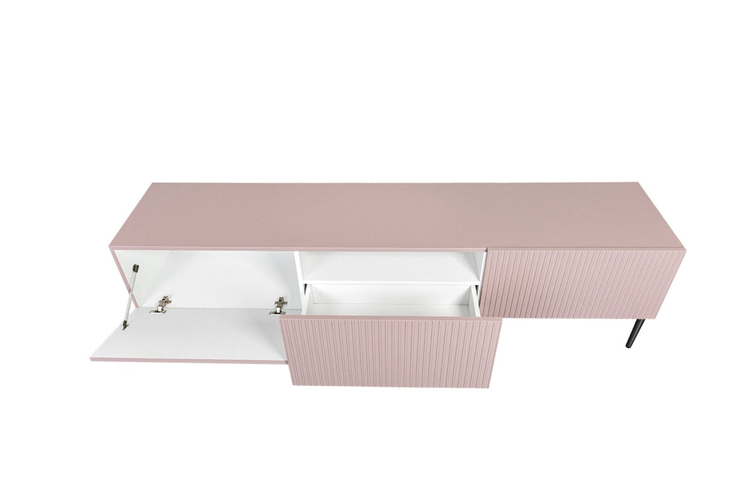 TV-Schrank - NICOLE - eitgenössisch um Ihre Geräte in einem eleganten Stil zu organisieren. - Milaros Markt