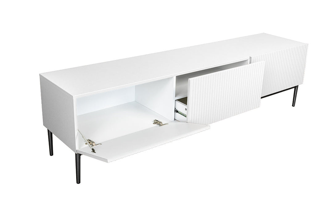 TV-Schrank - NICOLE - eitgenössisch um Ihre Geräte in einem eleganten Stil zu organisieren. - Milaros Markt