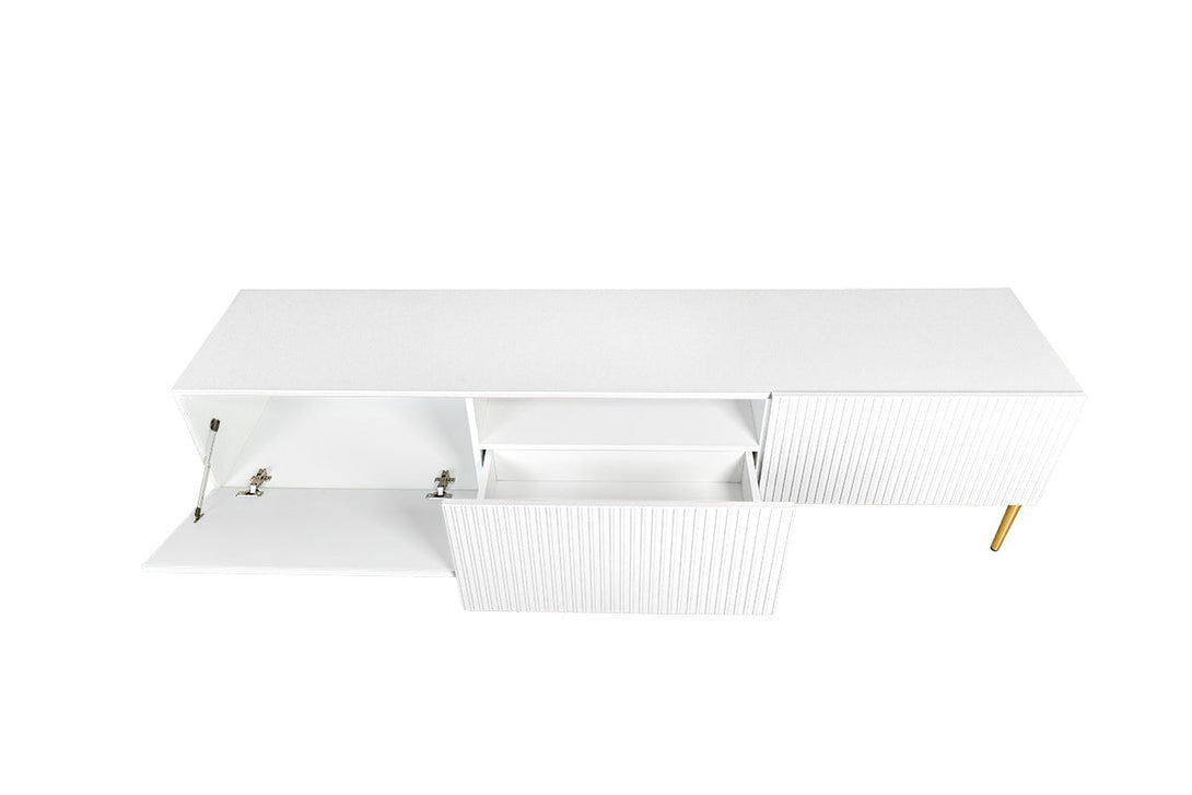 TV-Schrank - NICOLE - eitgenössisch um Ihre Geräte in einem eleganten Stil zu organisieren. - Milaros Markt
