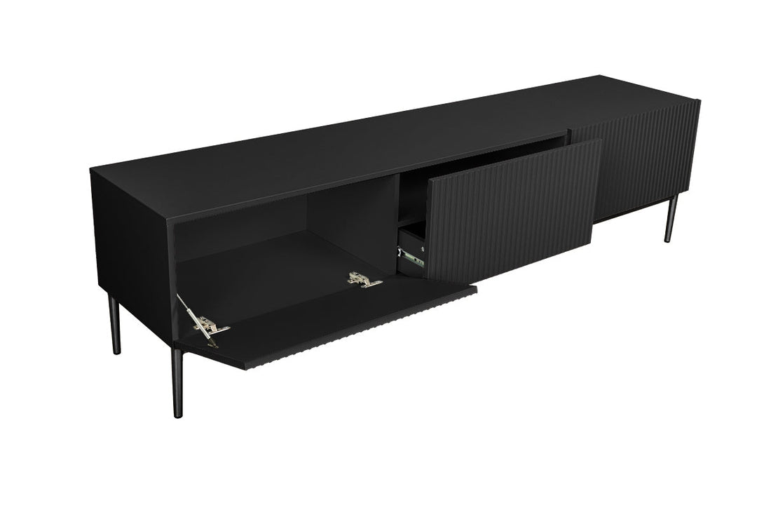 TV-Schrank - NICOLE - eitgenössisch um Ihre Geräte in einem eleganten Stil zu organisieren. - Milaros Markt