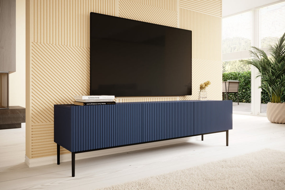 TV-Schrank - NICOLE - eitgenössisch um Ihre Geräte in einem eleganten Stil zu organisieren. - Milaros Markt