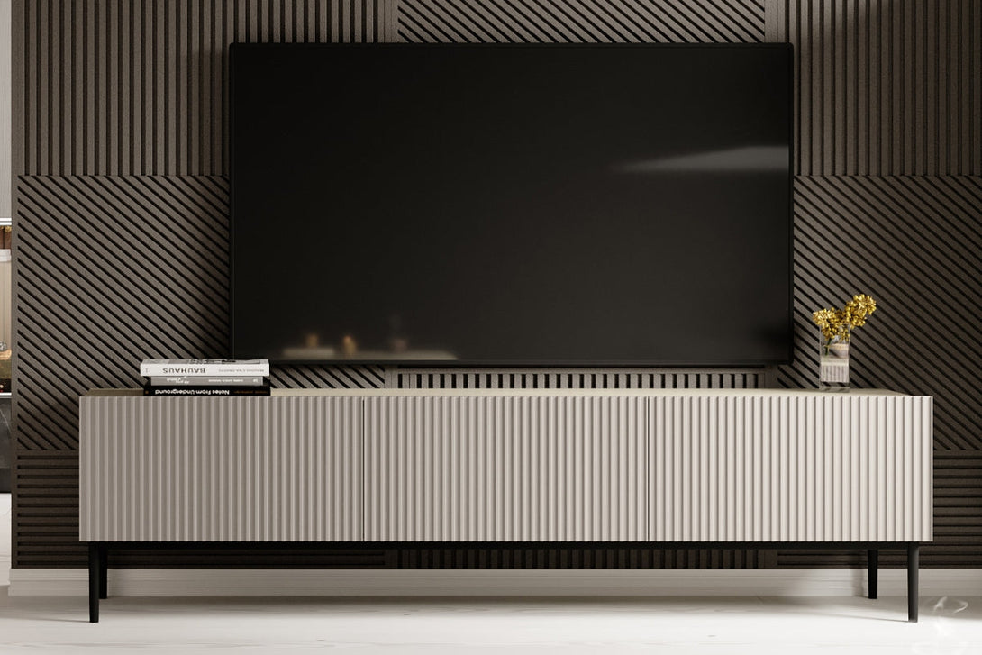 TV-Schrank - NICOLE - eitgenössisch um Ihre Geräte in einem eleganten Stil zu organisieren. - Milaros Markt