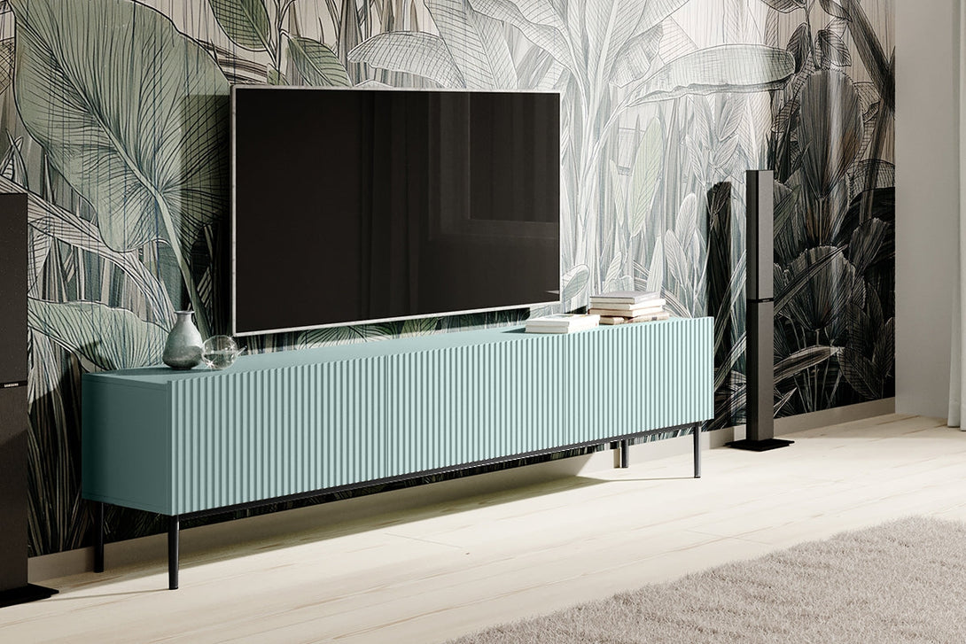 TV-Schrank - NICOLE - eitgenössisch um Ihre Geräte in einem eleganten Stil zu organisieren. - Milaros Markt