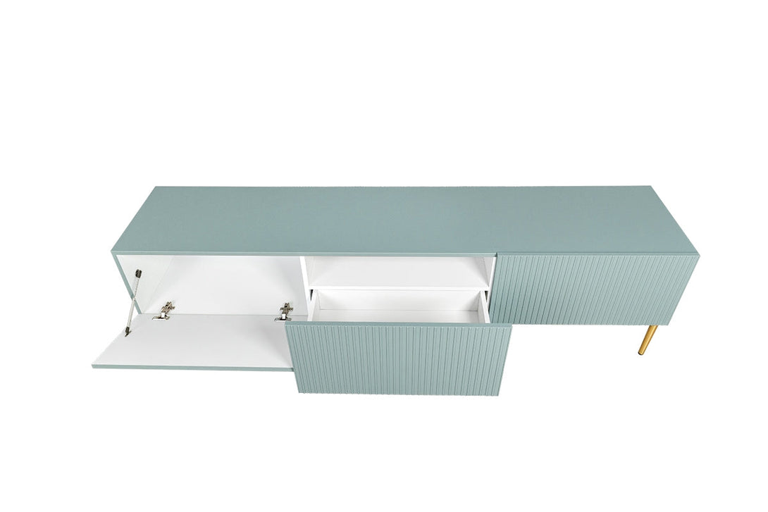 TV-Schrank - NICOLE - eitgenössisch um Ihre Geräte in einem eleganten Stil zu organisieren. - Milaros Markt