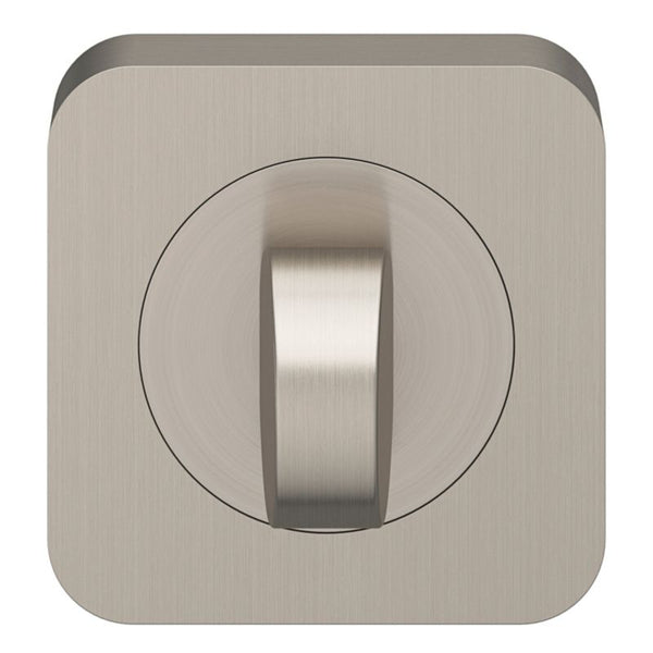 GoodHome Straight WC-Platte quadratisch Nickel satiniert.