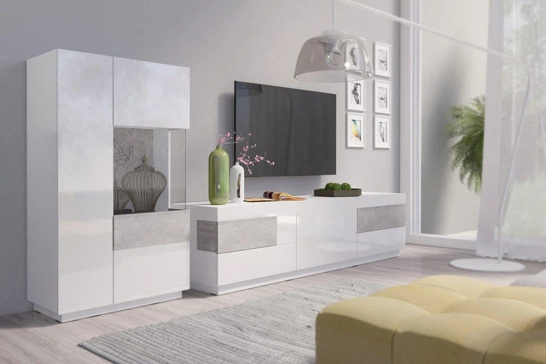 Wohnwand - Silke - Vielseitige für verschiedene Einrichtungsstile. - Milaros Markt