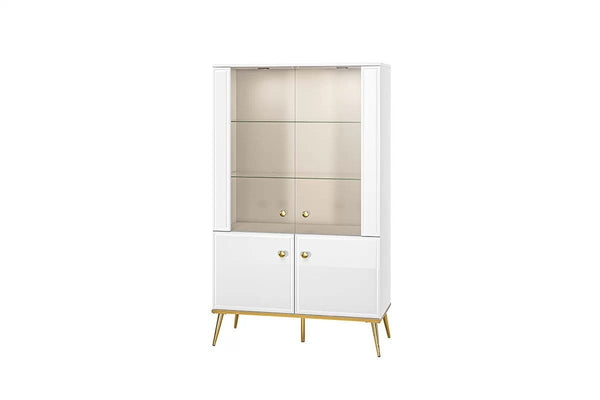 Vitrine - Riomi - Stilvolle Vitrine für Ihr Wohnzimmer. - Milaros Markt