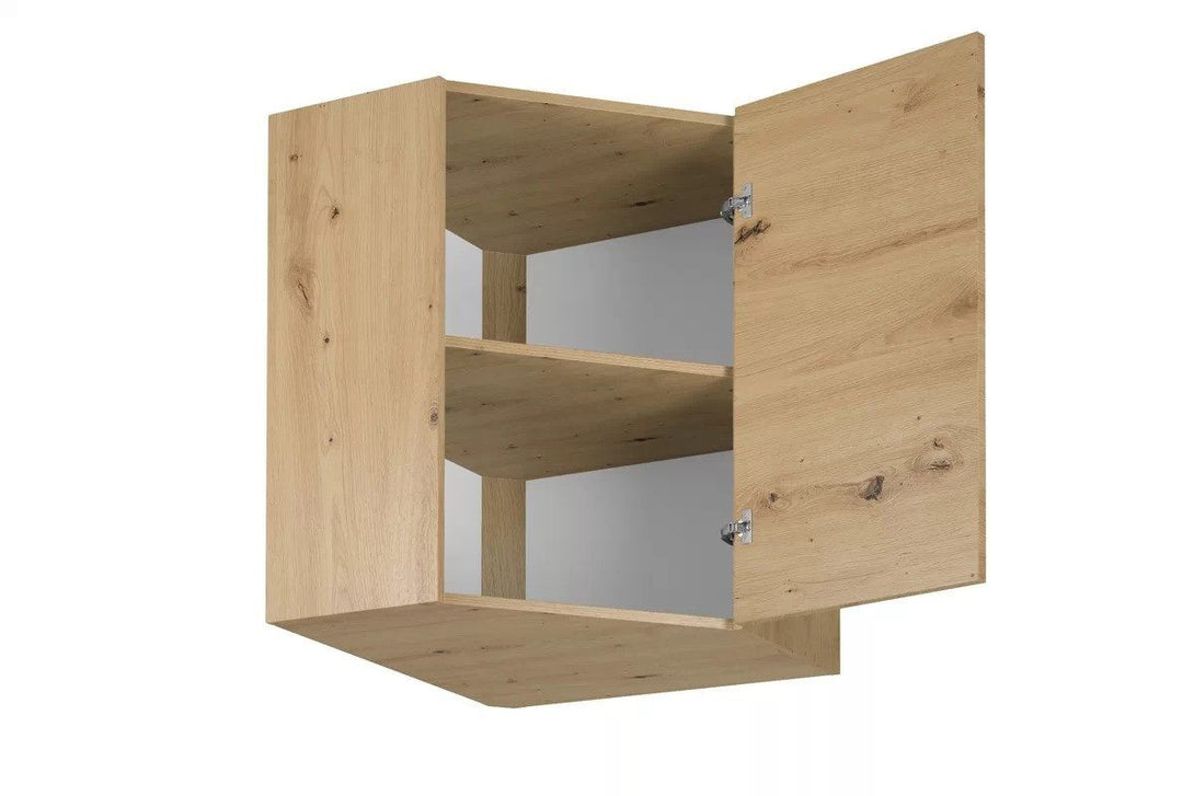 Eckhängeschrank 60 cm - Langen - Praktischer Eckhängeschrank für optimalen Stauraum. - Milaros Markt