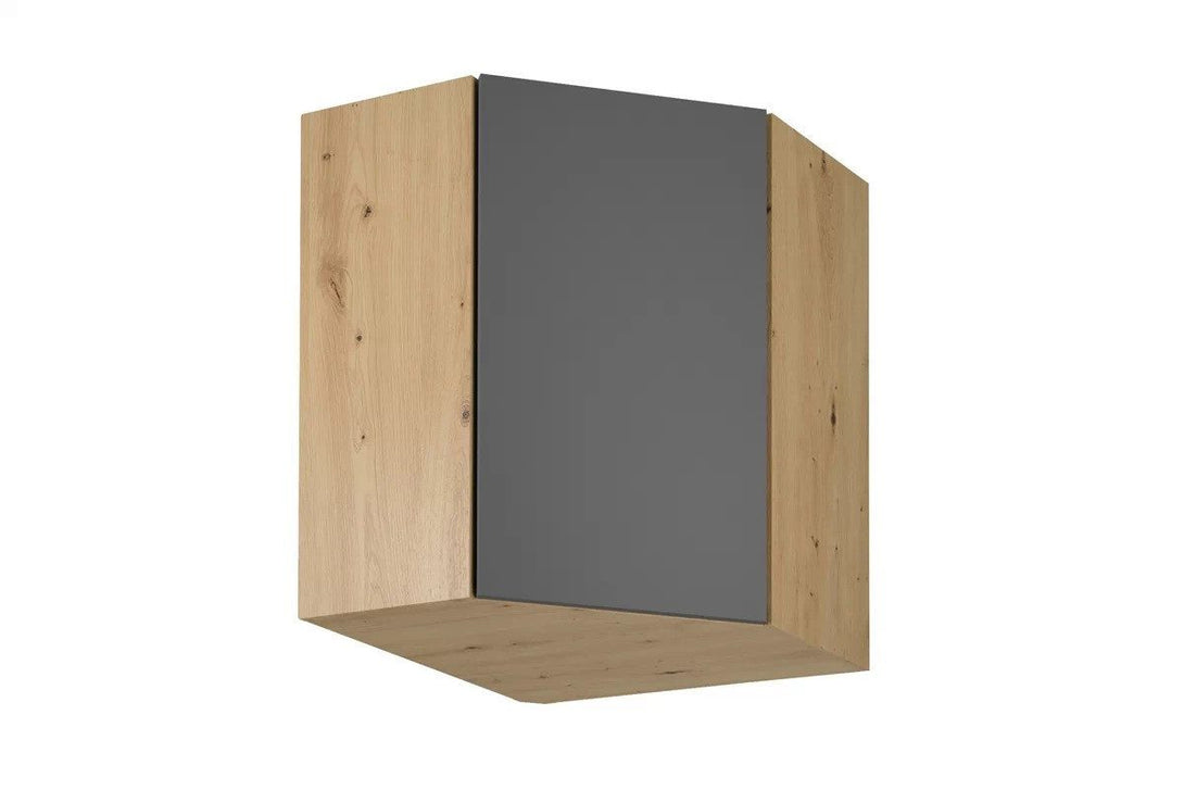Eckhängeschrank 60 cm - Langen - Praktischer Eckhängeschrank für optimalen Stauraum. - Milaros Markt