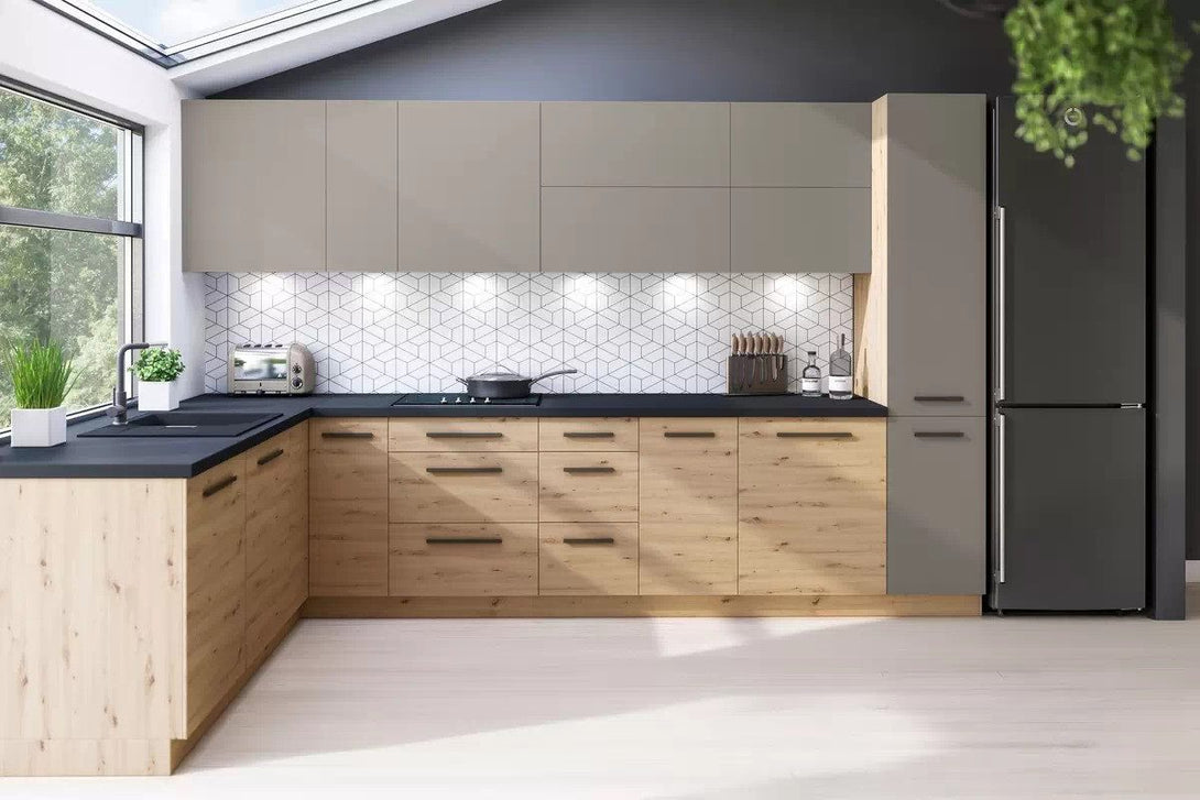 Eckhängeschrank 60 cm - Langen - Praktischer Eckhängeschrank für optimalen Stauraum. - Milaros Markt