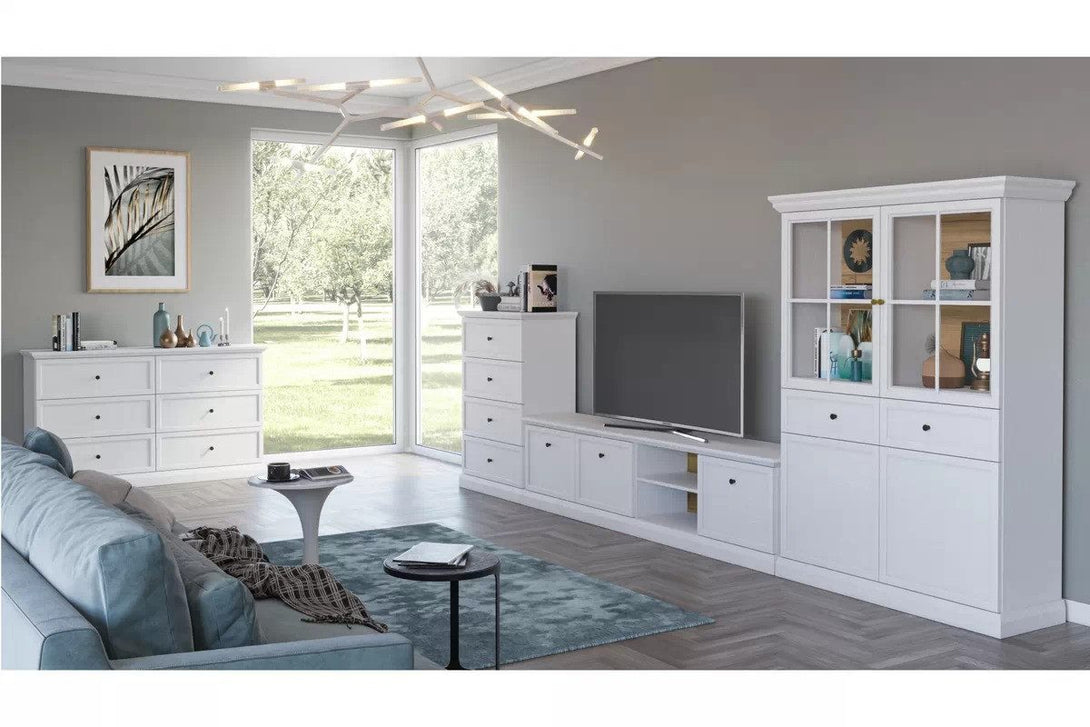 Vitrine - Lucca - Elegante Vitrine mit LED-Beleuchtung. - Milaros Markt