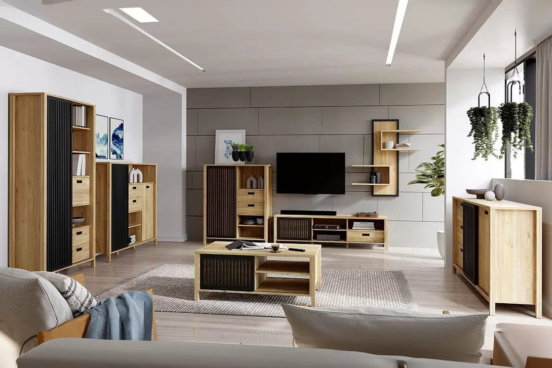 Bücherregal - Jytana - Zeitloser in Holzoptik für klassischen Wohnstil. - Milaros Markt