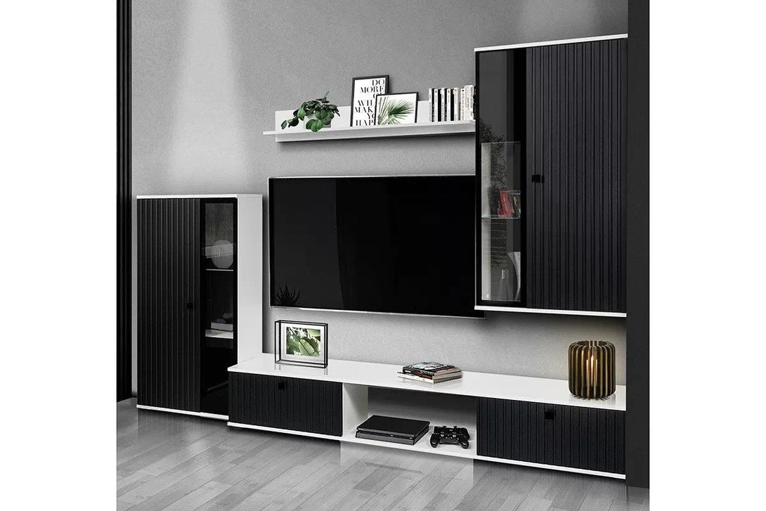 Wohnwand -  Kaja - Gestalten Sie eine Wohnwand in einer zeitlosen Farbkombination. - Milaros Markt