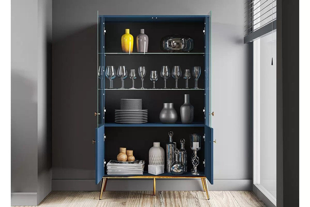 Vitrine - Naemo - Stilvolle Vitrine für Ihr Wohnzimmer. - Milaros Markt