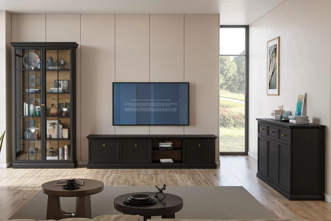 Vitrine - Lucca - Elegante Vitrine mit LED-Beleuchtung. - Milaros Markt