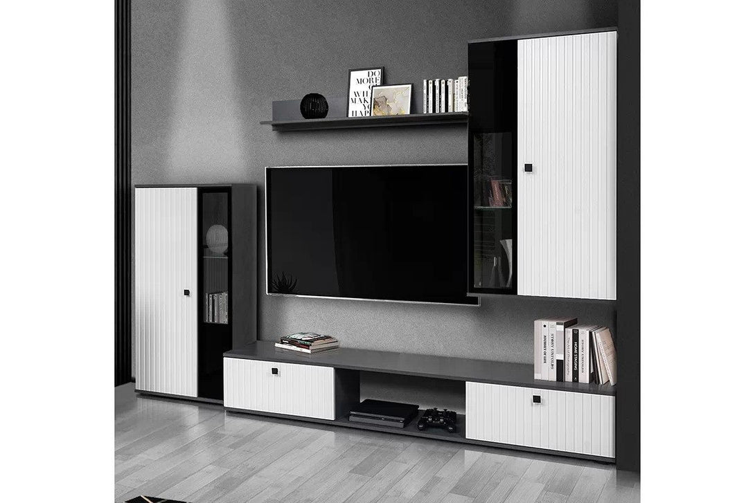 Wohnwand -  Kaja - Gestalten Sie eine Wohnwand in einer zeitlosen Farbkombination. - Milaros Markt