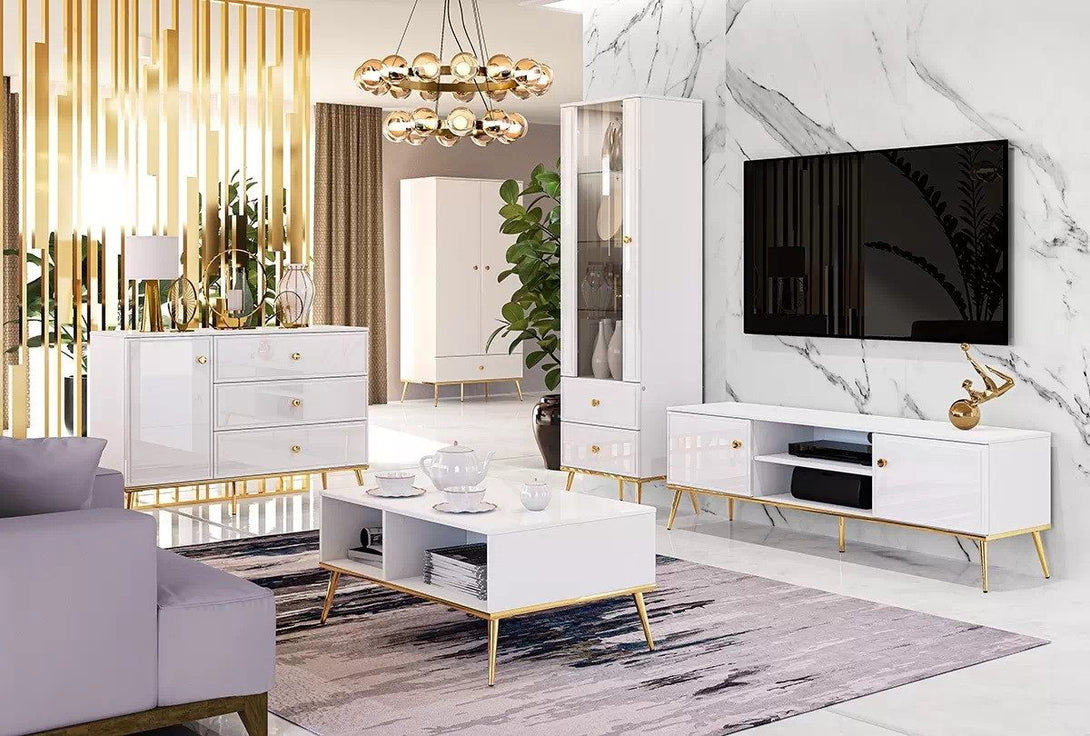 Couchtisch - Riomi - Stilvoller für elegantes Wohnzimmer und vielseitige Nutzung. - Milaros Markt