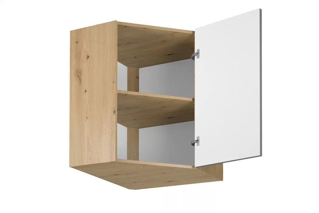 Eckhängeschrank 60 cm - Langen - Praktischer Eckhängeschrank für optimalen Stauraum. - Milaros Markt