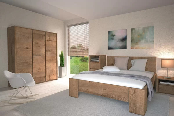 Schlafzimmer-Set - Montana - Rustikales in Naturfarben. - Milaros Markt