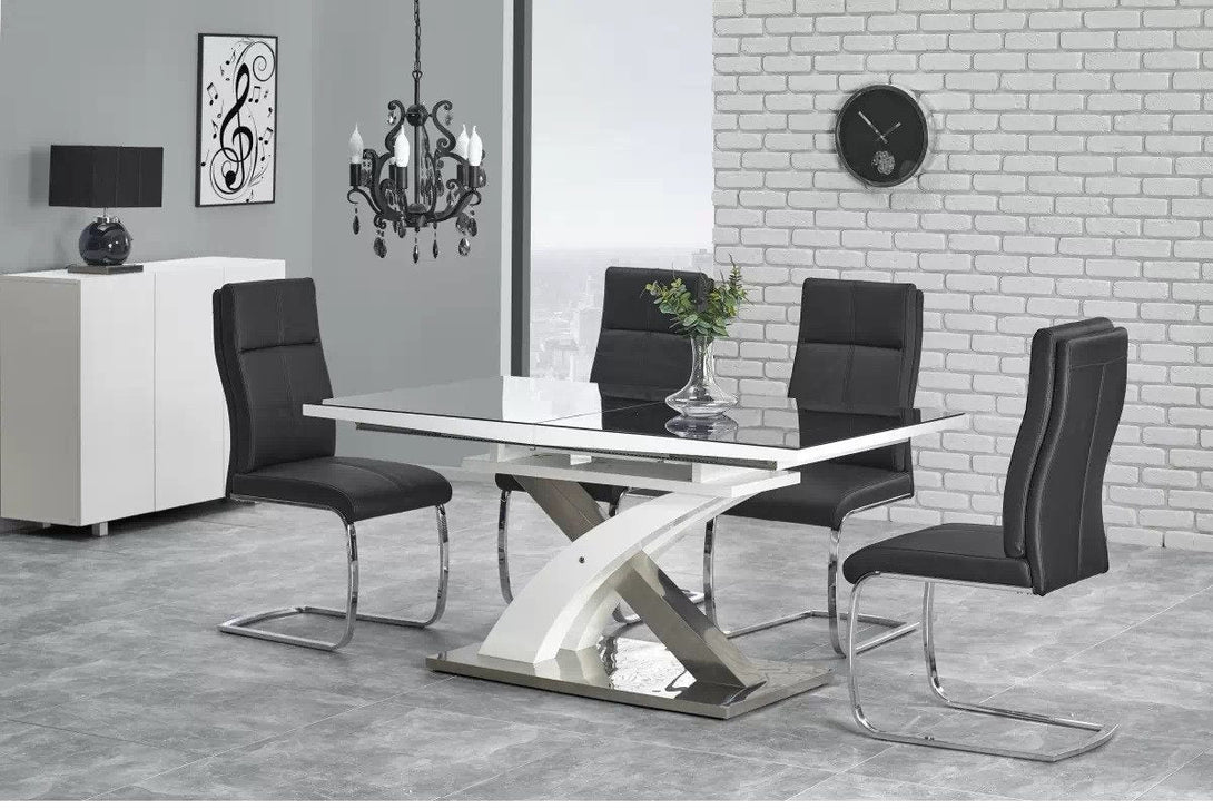 Esstisch - Sandor 2 - Markantes Design mit praktischem Auszugsmechanismus. - Milaros Markt