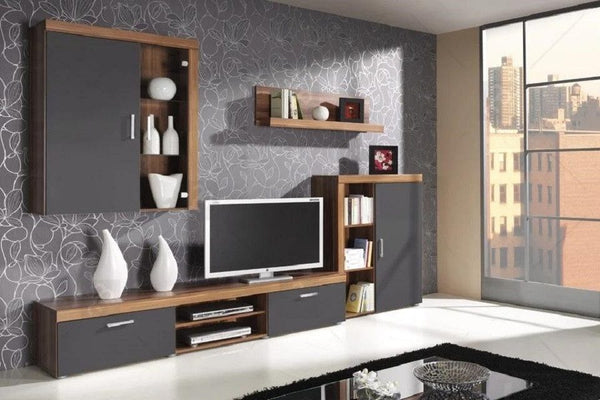 Wohnwand - Sahara - Hochwertige mit integriertem TV-Bereich. - Milaros Markt