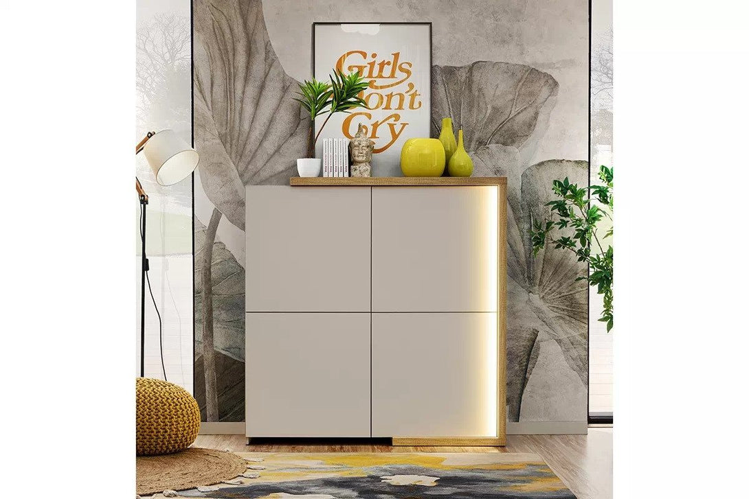 Kommode - Alni - Elegantes und modernes Design mit Beleuchtung - Milaros Markt