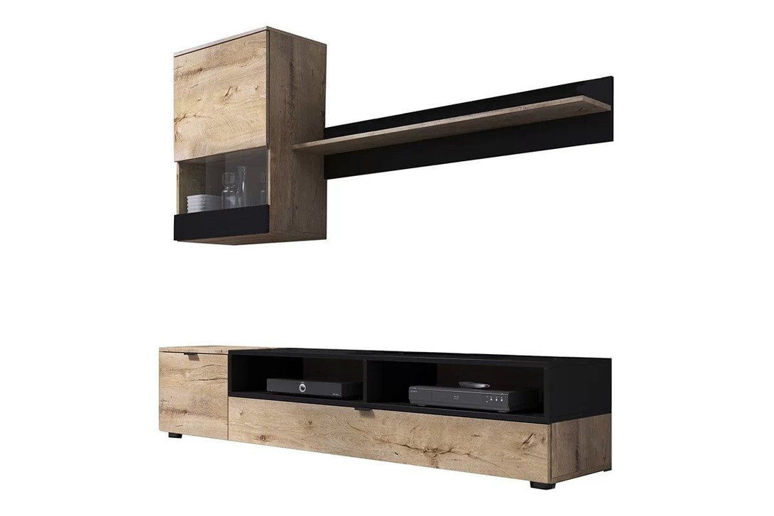 Wohnwand - Snap - Vielseitige Aufbewahrungslösungen integriert. - Milaros Markt