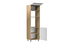 Mikrowellenumbauschrank 60 cm - Langen - EicheEffiziente Integration Ihrer Mikrowelle. - Milaros Markt