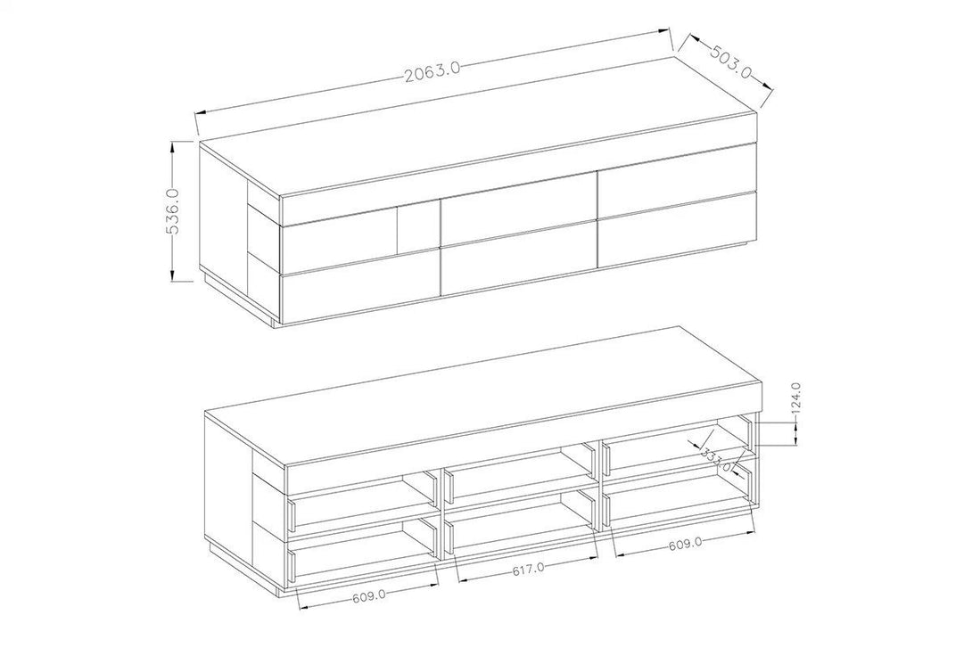 Wohnwand - Silke - Vielseitige für verschiedene Einrichtungsstile. - Milaros Markt
