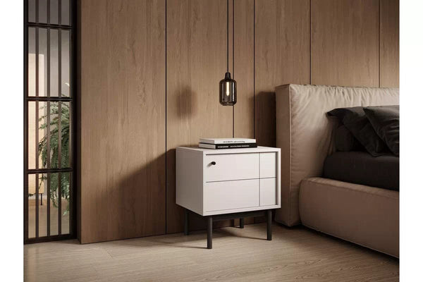 Nachttisch -  Jolinio - Elegantes Design und aus hochwertigen Holzmaterialien gefertigt. - Milaros Markt