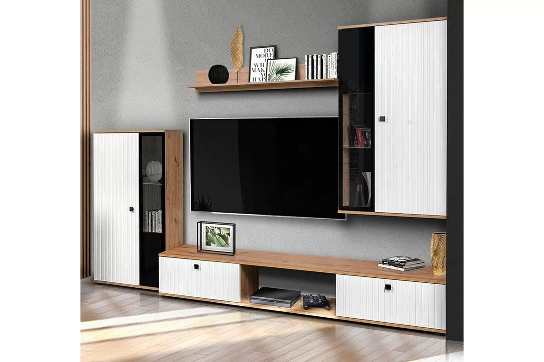 Wohnwand -  Kaja - Gestalten Sie eine Wohnwand in einer zeitlosen Farbkombination. - Milaros Markt