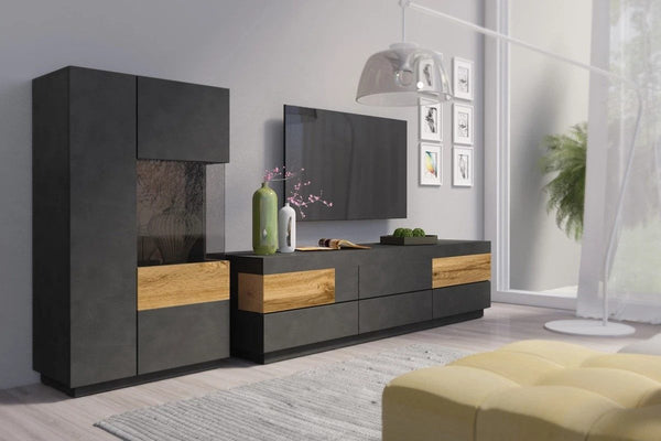 Wohnwand - Silke - Vielseitige für verschiedene Einrichtungsstile. - Milaros Markt