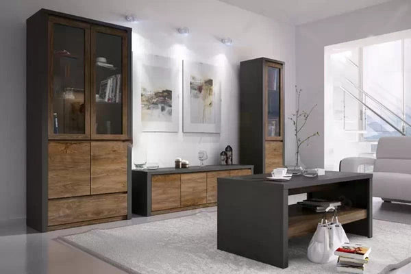 Wohnzimmer-Set – Montana I - Vintage Design in Naturfarben. - Milaros Markt