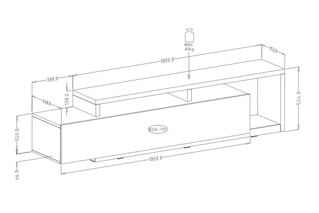 Wohnzimmer-Set - Bota - Elegantes für moderne Räume. - Milaros Markt