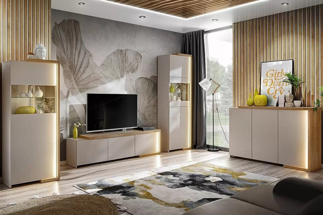 Kommode - Alni - Elegantes und modernes Design mit Beleuchtung - Milaros Markt