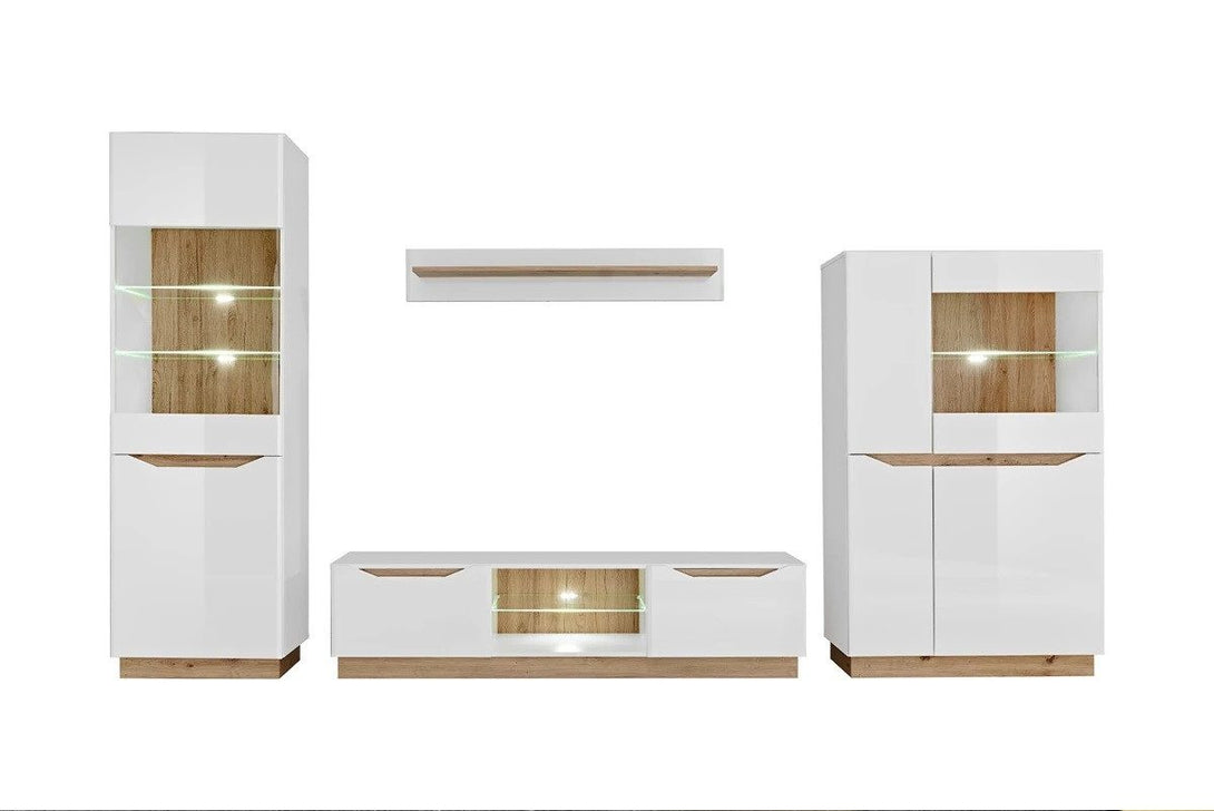 Wohnwand - Velma - Funktionale Wohnwand mit elegantem Flair - Milaros Markt